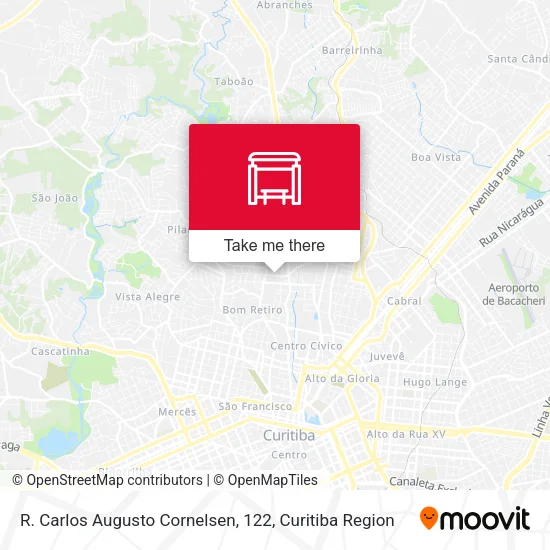 R. Carlos Augusto Cornelsen, 122 map