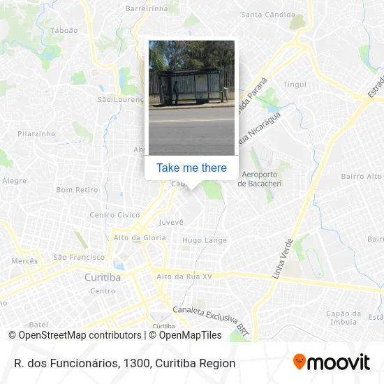 R. dos Funcionários, 1300 map