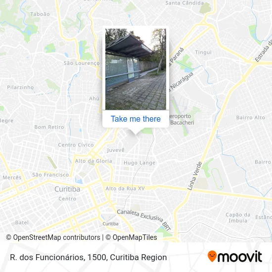 R. dos Funcionários, 1500 map