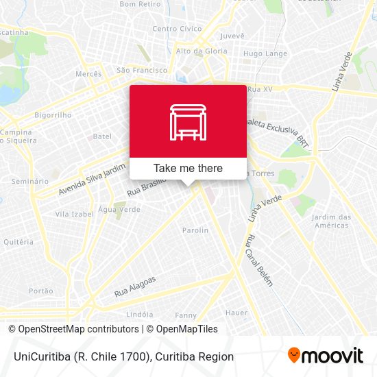 UniCuritiba (R. Chile 1700) map