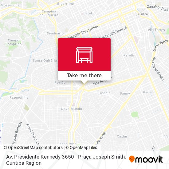 Mapa Av. Presidente Kennedy 3650 - Praça Joseph Smith