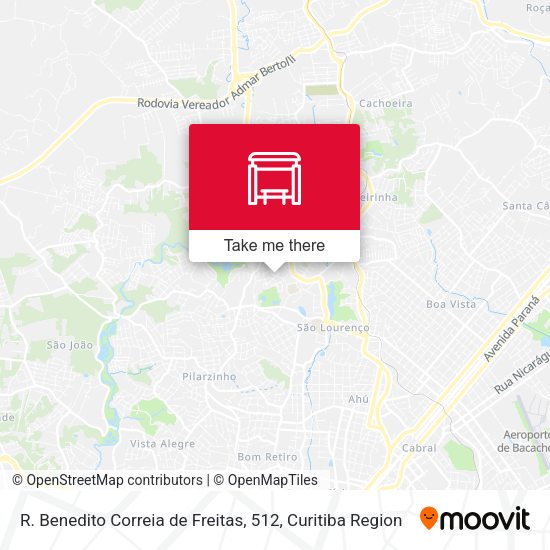 R. Benedito Correia de Freitas, 512 map