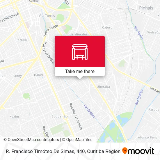 R. Francisco Timóteo De Simas, 440 map