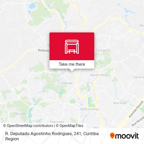 R. Deputado Agostinho Rodrigues, 241 map