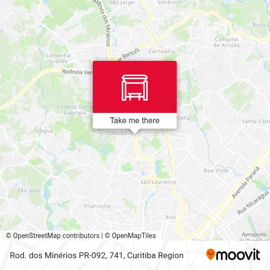 Rod. dos Minérios PR-092, 741 map