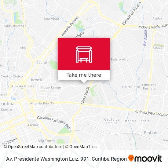 Av. Presidente Washington Luiz, 991 map