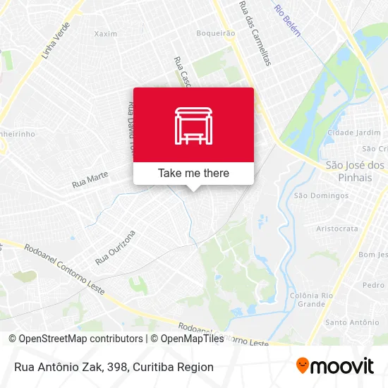 Rua Antônio Zak, 398 map