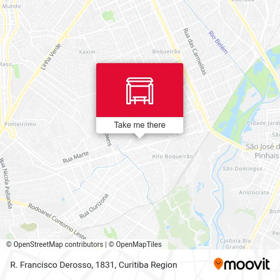 R. Francisco Derosso, 1831 map