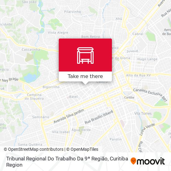 Tribunal Regional Do Trabalho Da 9ª Região map