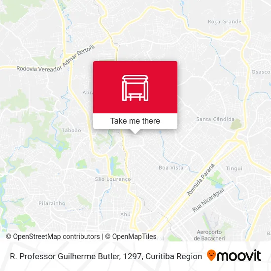 R. Professor Guilherme Butler, 1297 map