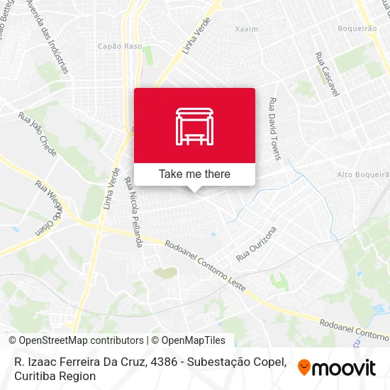 R. Izaac Ferreira Da Cruz, 4386 - Subestação Copel map