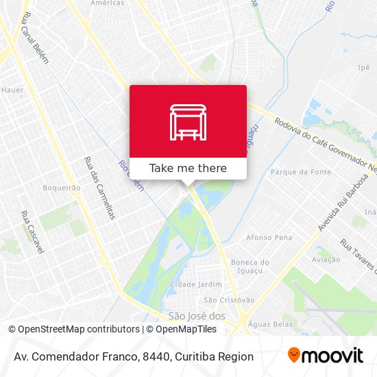 Mapa Av. Comendador Franco, 8440