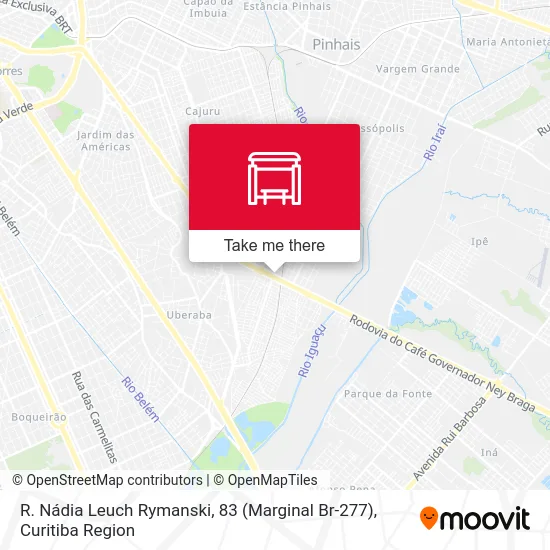 R. Nádia Leuch Rymanski, 83 (Marginal Br-277) map