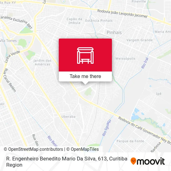 R. Engenheiro Benedito Mario Da Silva, 613 map