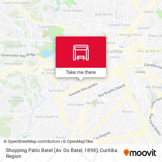 Mapa Shopping Pátio Batel (Av. Do Batel, 1898)