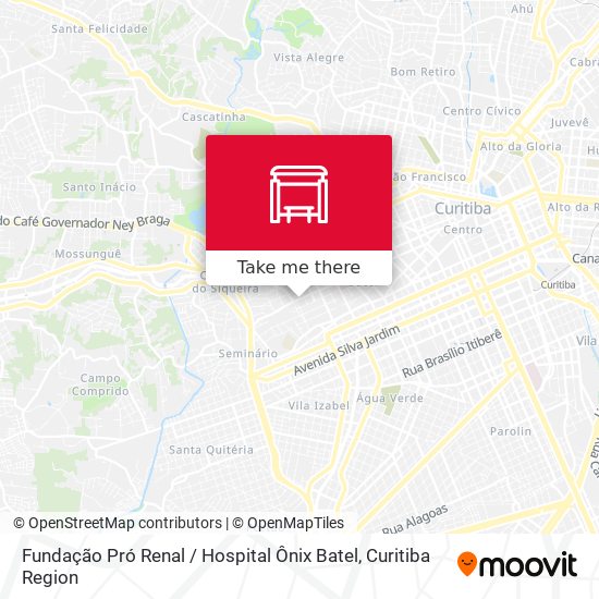 Fundação Pró Renal / Hospital Ônix Batel map