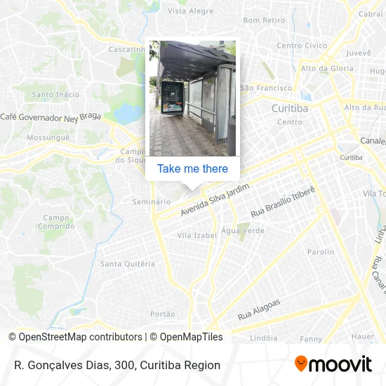 R. Gonçalves Dias, 300 map