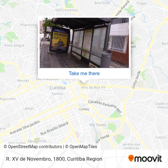 R. XV de Novembro, 1800 map