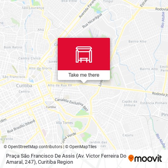 Mapa Praça São Francisco De Assis (Av. Victor Ferreira Do Amaral, 247)