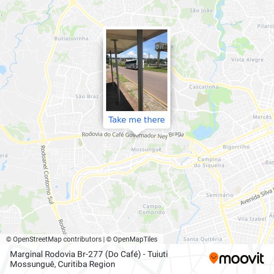Marginal Rodovia Br-277 (Do Café) - Tuiuti Mossunguê map