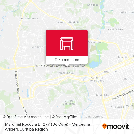 Marginal Rodovia Br 277 (Do Café) - Mercearia Aricieri map