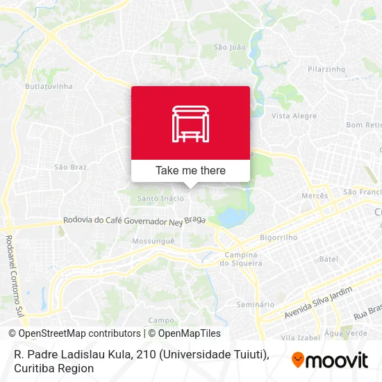 R. Padre Ladislau Kula, 210 (Universidade Tuiuti) map