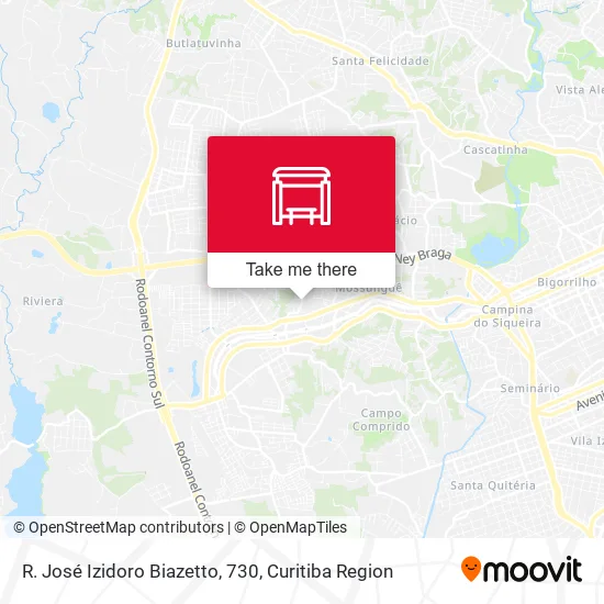 R. José Izidoro Biazetto, 730 map