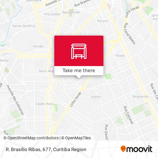 R. Brasílio Ribas, 677 map