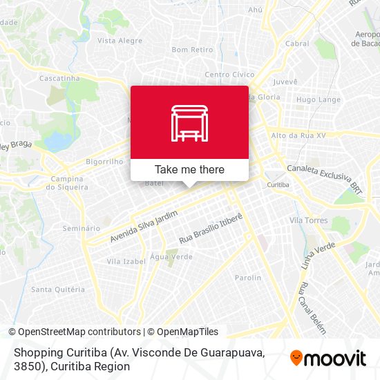 Mapa Shopping Curitiba (Av. Visconde De Guarapuava, 3850)