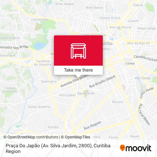 Praça Do Japão (Av. Silva Jardim, 2800) map