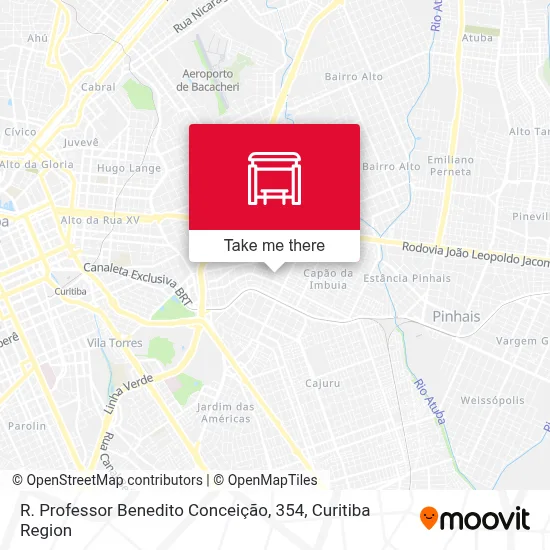 R. Professor Benedito Conceição, 354 map