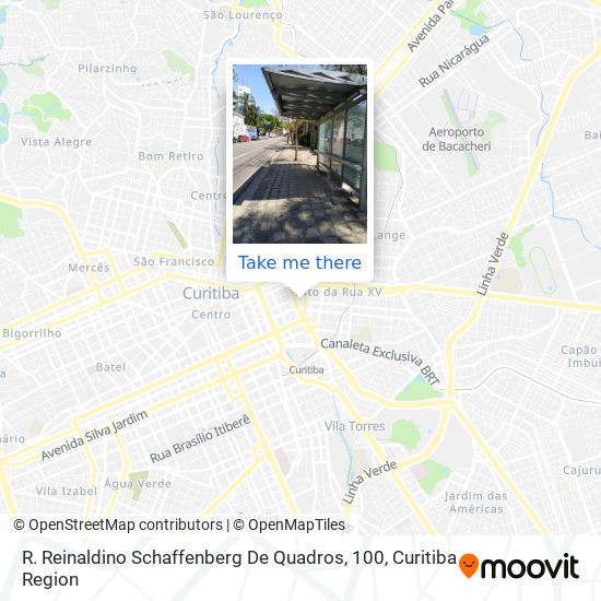 R. Reinaldino Schaffenberg De Quadros, 100 map