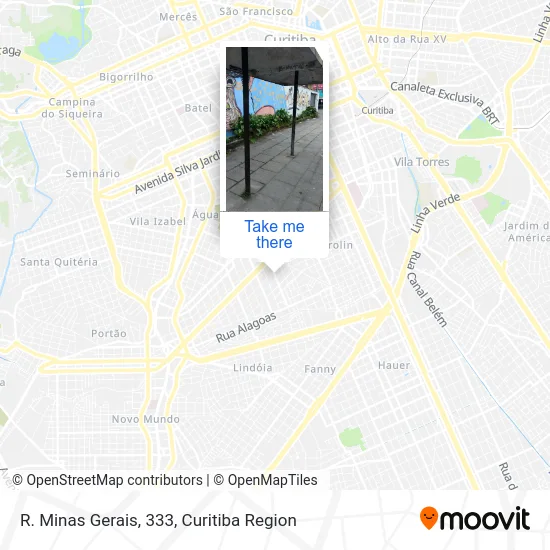 R. Minas Gerais, 333 map