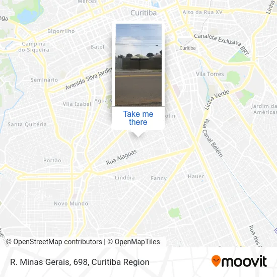 R. Minas Gerais, 698 map