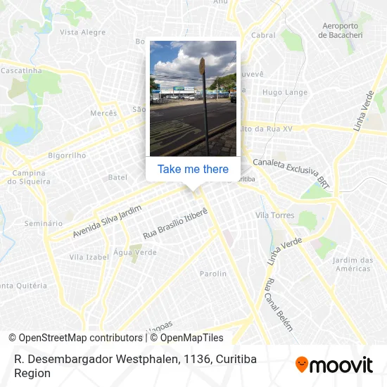 R. Desembargador Westphalen, 1136 map
