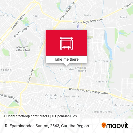 R. Epaminondas Santos, 2543 map