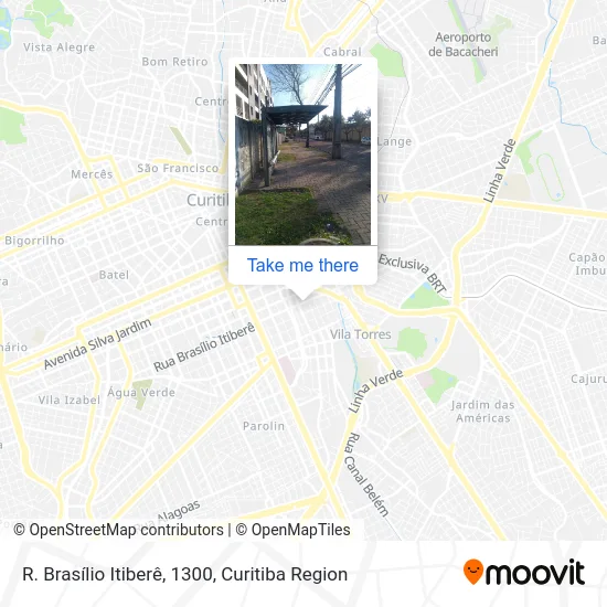 R. Brasílio Itiberê, 1300 map