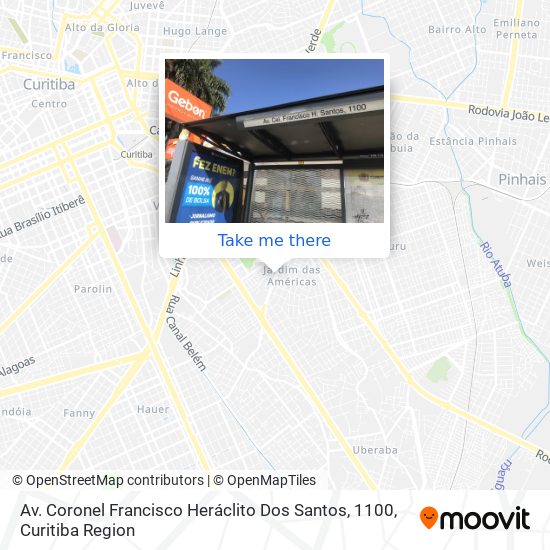 Mapa Av. Coronel Francisco Heráclito Dos Santos, 1100