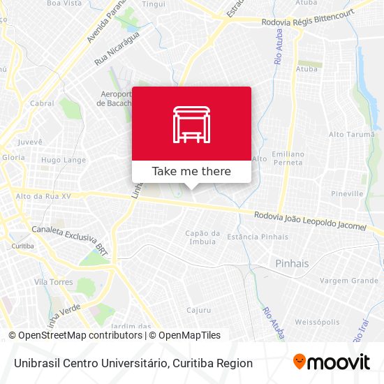 Unibrasil Centro Universitário map