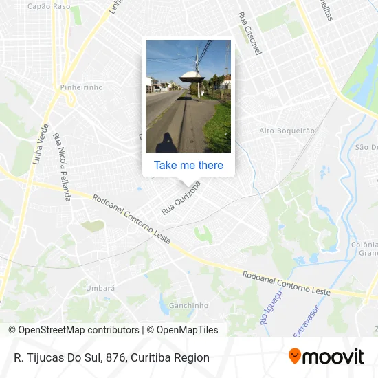 R. Tijucas Do Sul, 876 map