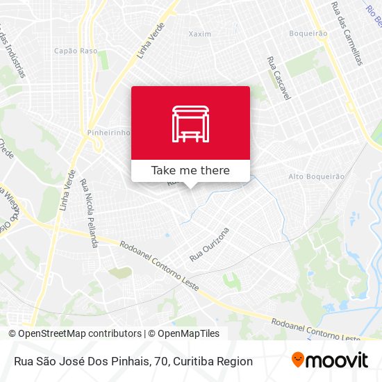 Mapa Rua São José Dos Pinhais, 70