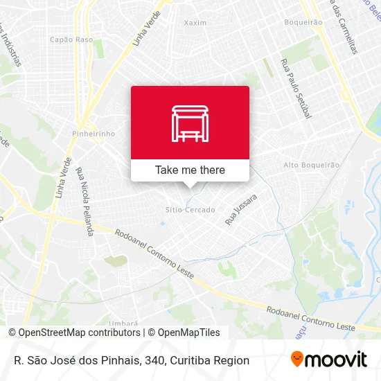 R. São José dos Pinhais, 340 map