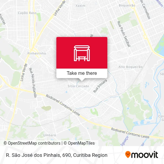 R. São José dos Pinhais, 690 map