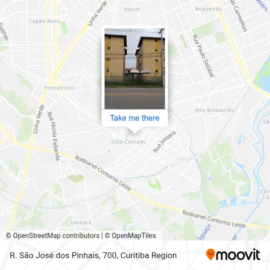 R. São José dos Pinhais, 700 map