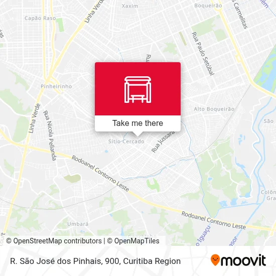 R. São José dos Pinhais, 900 map