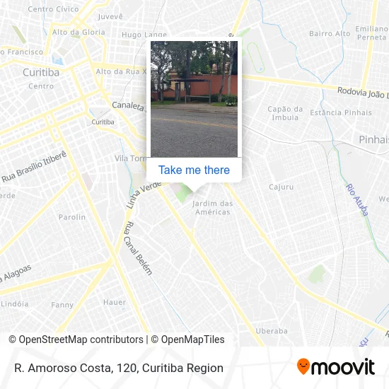 R. Amoroso Costa, 120 map