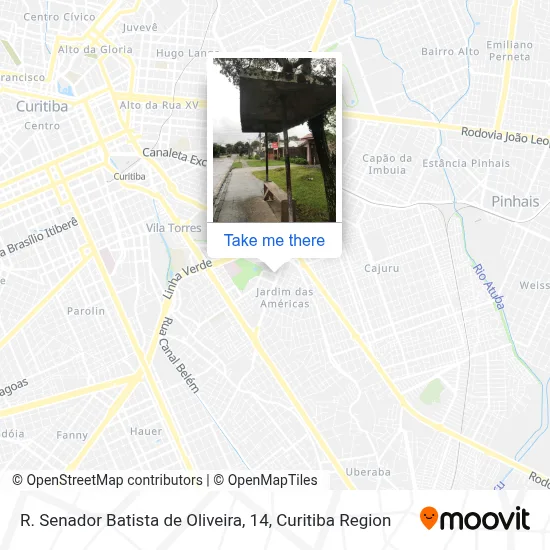 R. Senador Batista de Oliveira, 14 map