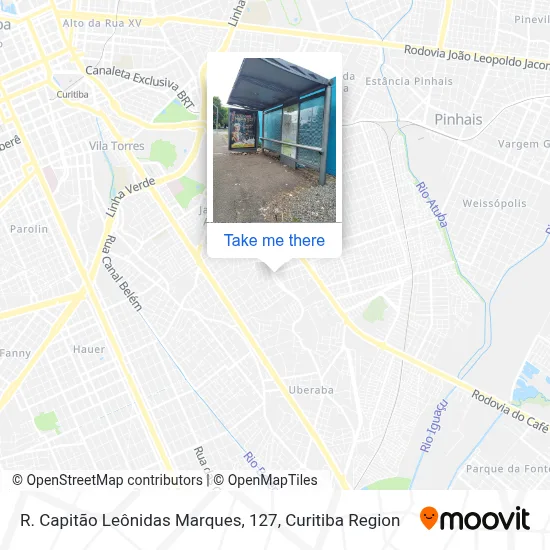 R. Capitão Leônidas Marques, 127 map