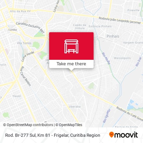 Rod. Br-277 Sul, Km 81 - Frigelar map
