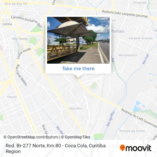 Rod. Br-277 Norte, Km 80 - Coca Cola map